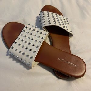 Madden Girl Studded Spike Sandal Slides